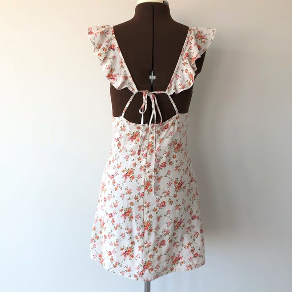 Floral Mini Linen Sundress - Picture 3 of 9